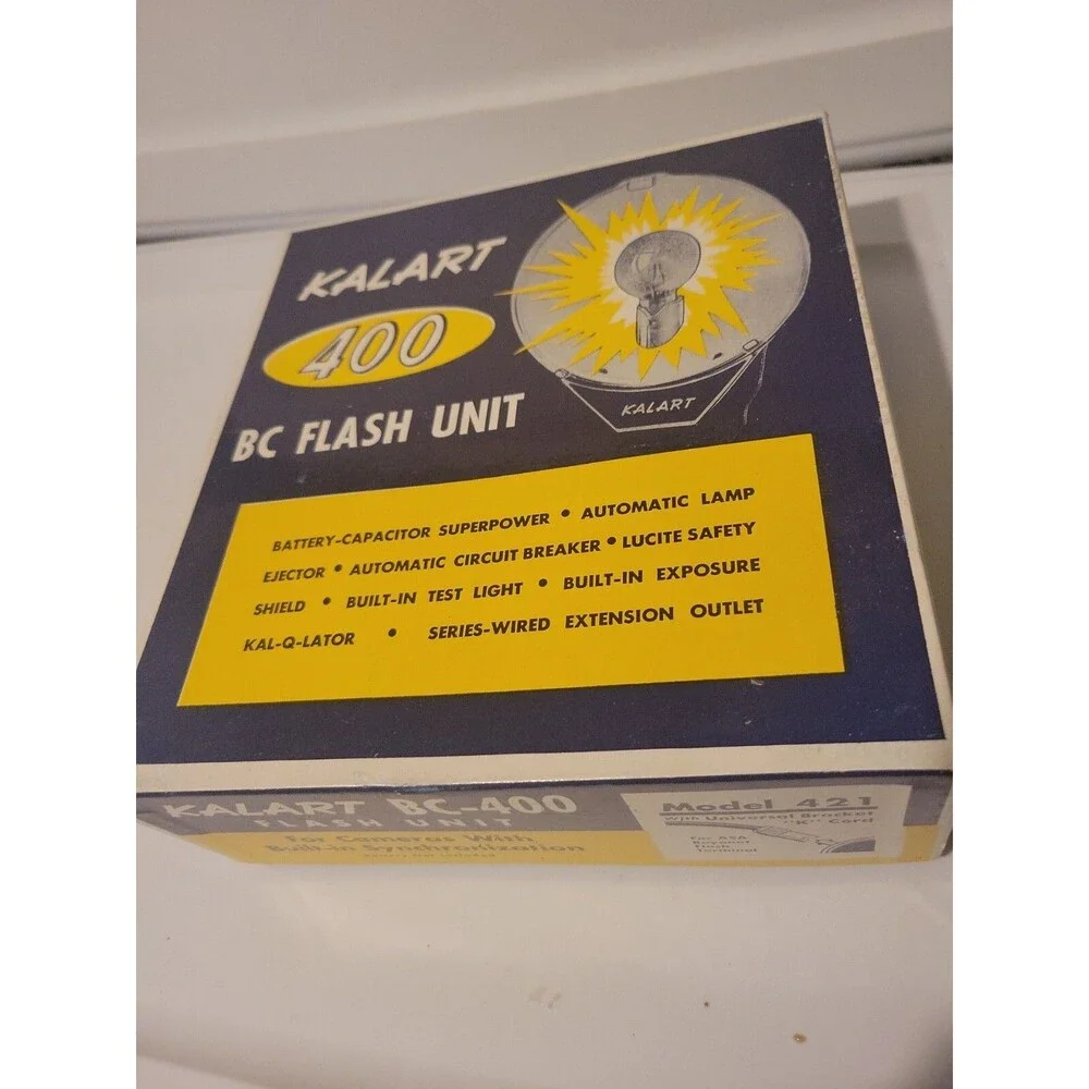 Kalart 400 BC Flash Unit- Box And Cord ONLY !!!!READ!!!!